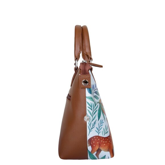 Printed Leather 3-in-1 Convertible Top Handle Crossbody Bag for Women- Daily Use - Picture 13 of 16